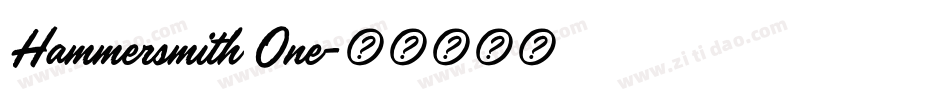 Hammersmith One字体转换
